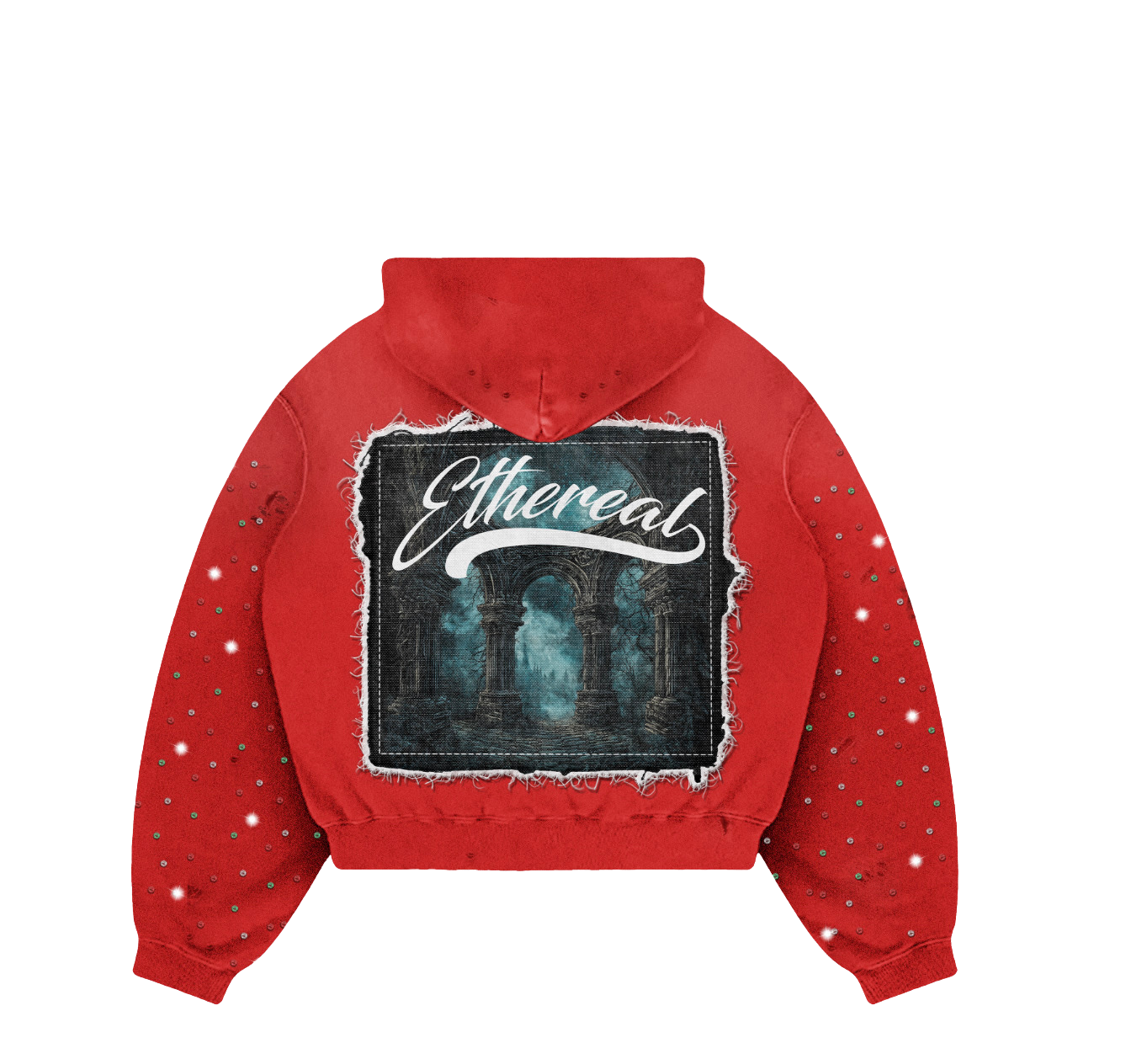 Crimson Ethereal Zip-Up