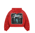 Crimson Ethereal Zip-Up