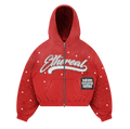 Crimson Ethereal Zip-Up